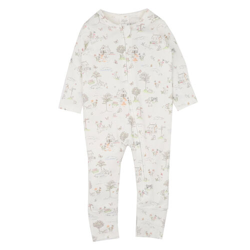 B&eacute;b&eacute; Beatrice Organic Ls Zipsuit